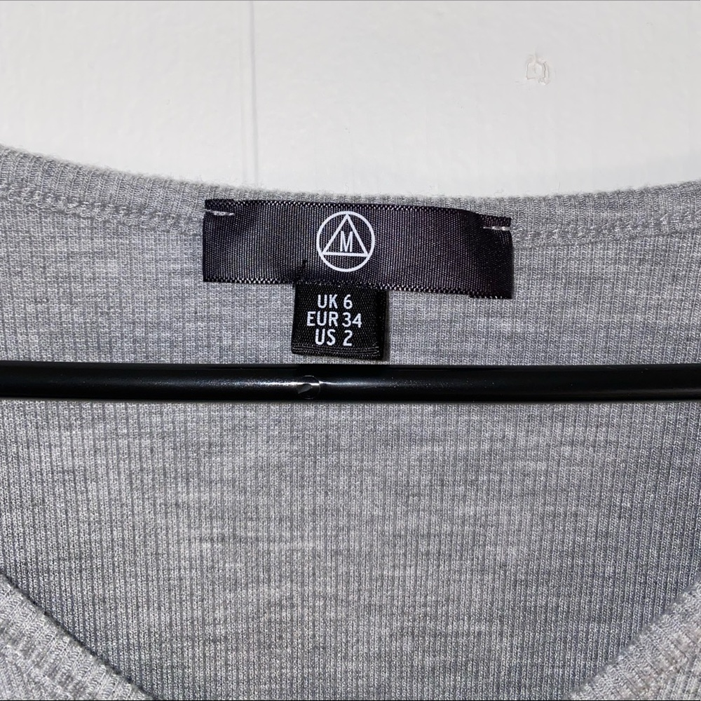 Light Grey Ribbed Bodysuit - Picture 5 of 5
